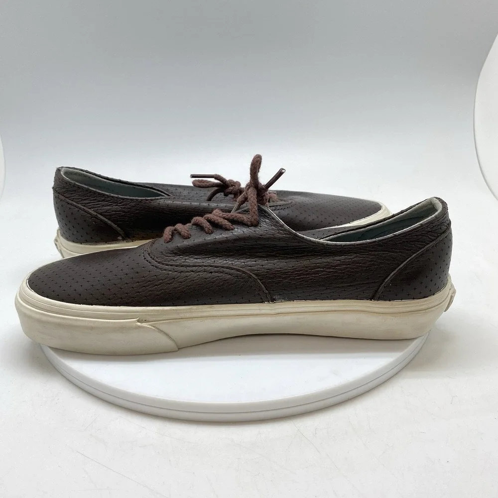Vans Sneakers Mens 8 Era Decon‎ 721454 Brown Leather Ultracush Casual Shoes